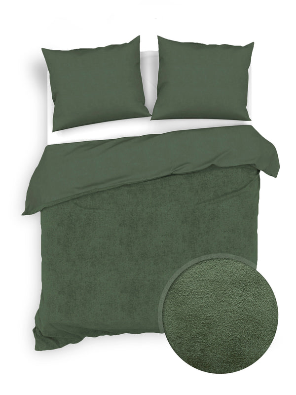 Zohome Dekbedovertrek Velluto Racing-Green