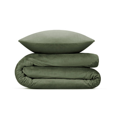 Zohome Dekbedovertrek Velluto Racing-Green