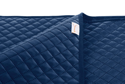 Yellow Sprei Victoria Navy-Blue