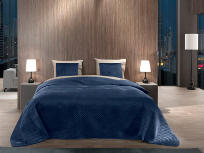 Yellow Sprei Victoria Navy-Blue