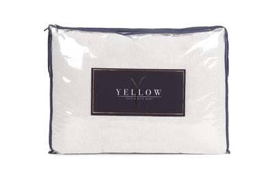 Yellow Plaid ICA Bright-White 140x200 cm