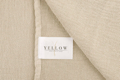 Yellow Plaid ICA Moon-Sand 140x200 cm