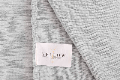 Yellow Plaid ICA Vapor-Grey 140x200 cm