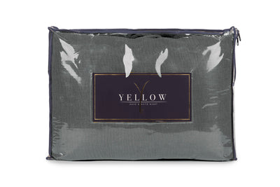 Yellow Plaid ICA Beluga-Grey 140x200 cm