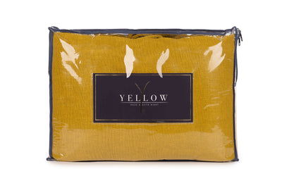 Yellow Plaid ICA Honey-Gold 140x200 cm
