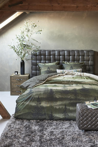 Riviera Maison Dekbedovertrek Evergreen Green