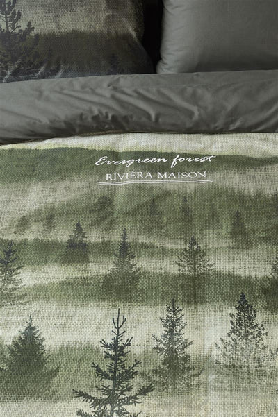 Riviera Maison Dekbedovertrek Evergreen Green