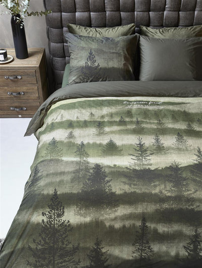 Riviera Maison Dekbedovertrek Evergreen Green