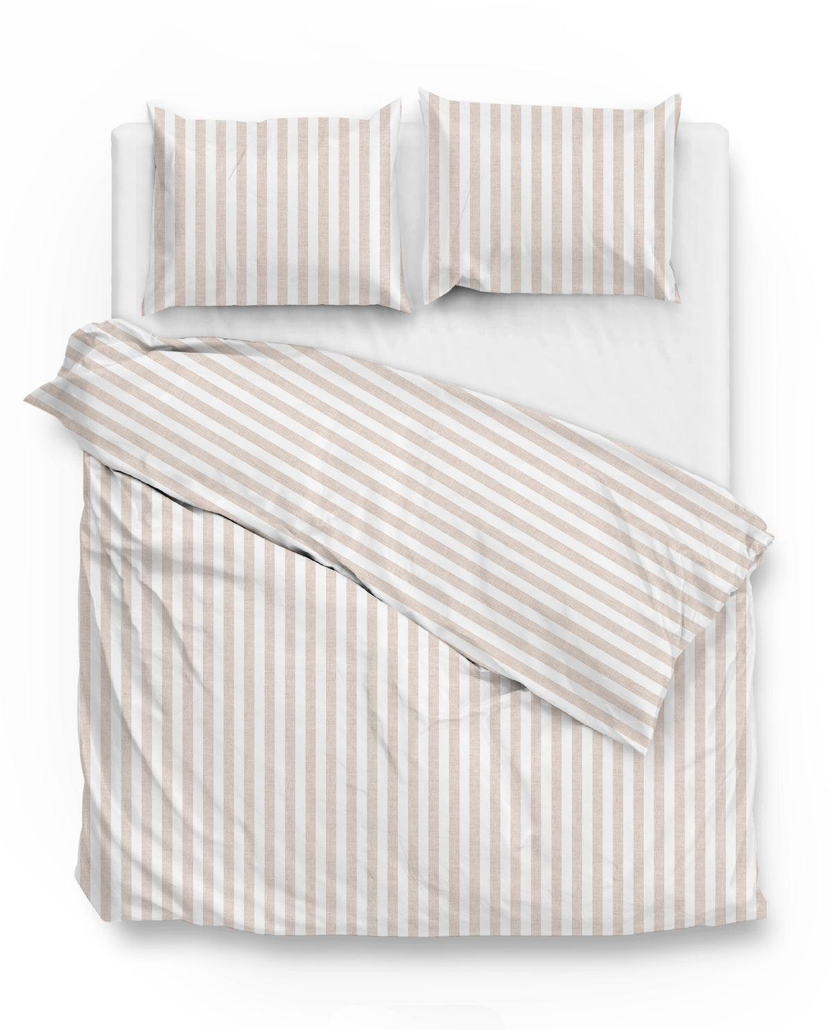 Zohome Dekbedovertrek Banda di Lino Sandy-Beige