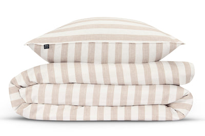 Zohome Dekbedovertrek Banda di Lino Sandy-Beige