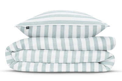 Zohome Dekbedovertrek Banda di Lino Mint-Green