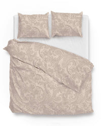 Zohome Dekbedovertrek Paisley di Lino Sandy-Beige