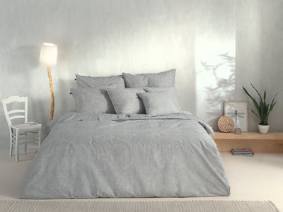 Zohome Dekbedovertrek Paisley di Lino Dove-Grey