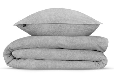 Zohome Dekbedovertrek Paisley di Lino Dove-Grey