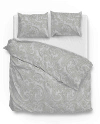 Zohome Dekbedovertrek Paisley di Lino Dove-Grey
