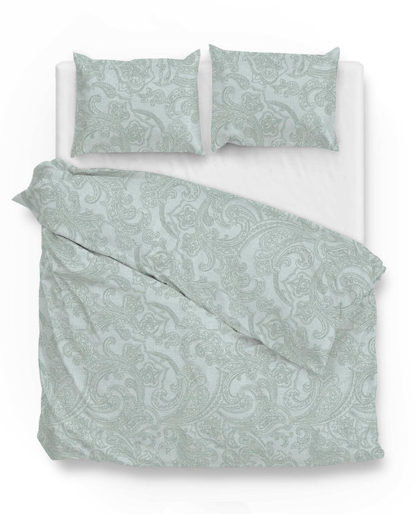 Zohome Dekbedovertrek Paisley di Lino Mint-Green