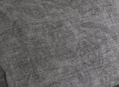 Zohome Dekbedovertrek Paisley di Lino Dark-Grey