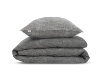 Zohome Dekbedovertrek Paisley di Lino Dark-Grey