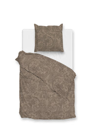 Zohome Dekbedovertrek Paisley di Lino Palm-Taupe