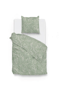 Zohome Dekbedovertrek Paisley di Lino Moss-Green