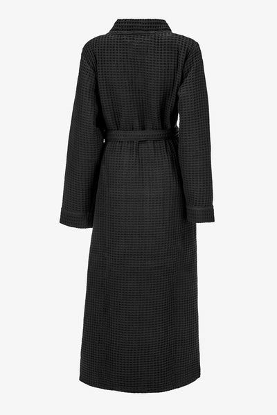 Heckett & Lane Badjas Wafel Midnight-Black