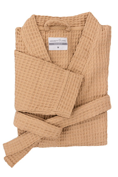 Heckett & Lane Badjas Wafel Pale-Khaki