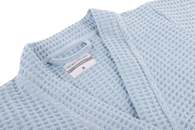 Heckett & Lane Badjas Wafel Ice-Blue