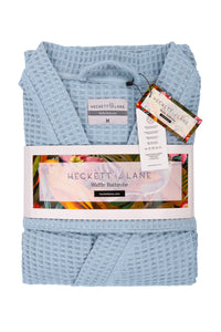 Heckett & Lane Badjas Wafel Ice-Blue