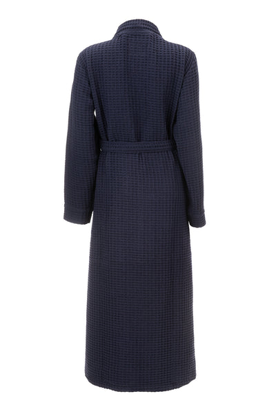 Heckett & Lane Badjas Wafel Navy-Blue