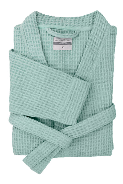 Heckett & Lane Badjas Wafel Sea-Green