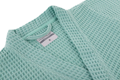 Heckett & Lane Badjas Wafel Sea-Green