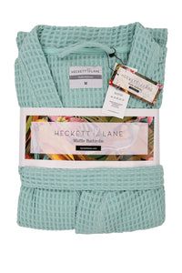 Heckett & Lane Badjas Wafel Sea-Green