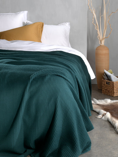 Heckett & Lane Sprei Wafel Army-Green