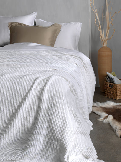 Heckett & Lane Sprei Wafel Super-White