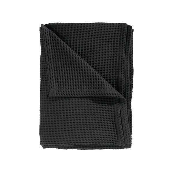 Heckett & Lane Sprei Wafel Midnight-Black