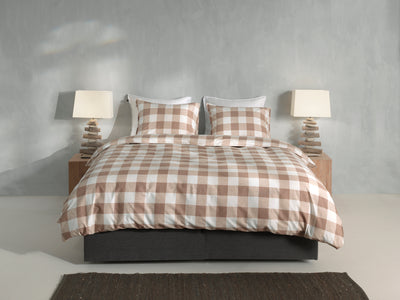 Zohome Dekbedovertrek Quattro di Lino Sandy-Beige
