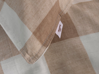 Zohome Dekbedovertrek Quattro di Lino Sandy-Beige