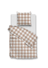Zohome Dekbedovertrek Quattro di Lino Sandy-Beige