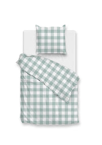 Zohome Dekbedovertrek Quattro di Lino Mint-Green