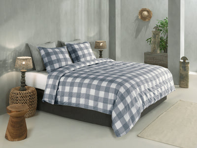 Zohome Dekbedovertrek Quattro di Lino Denim