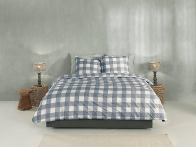 Zohome Dekbedovertrek Quattro di Lino Denim