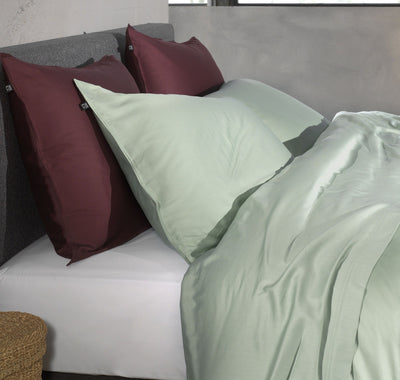 Zohome Kussensloop Satinado Foam-Green