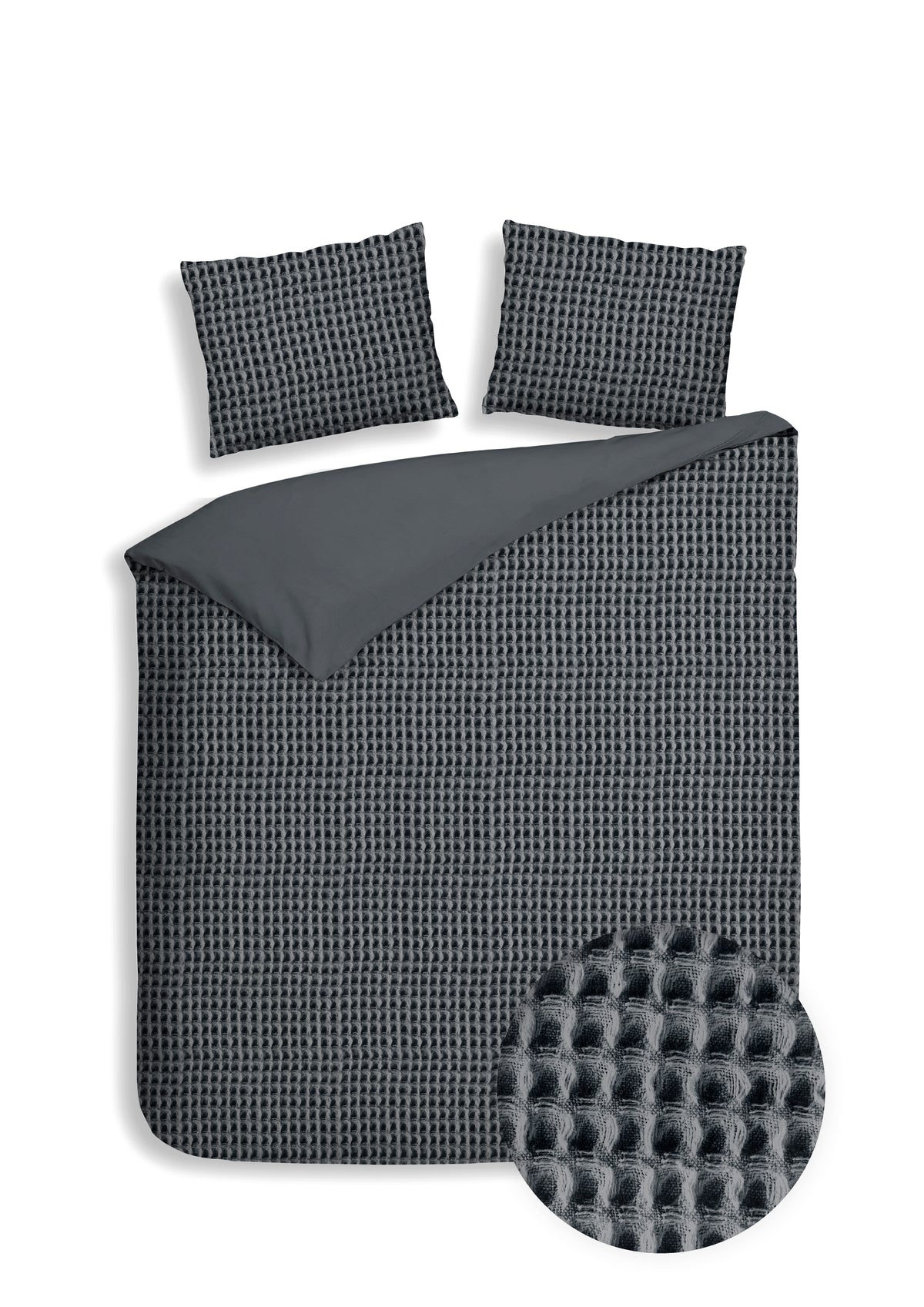 Heckett & Lane Dekbedovertrek Vafala Steel-Grey