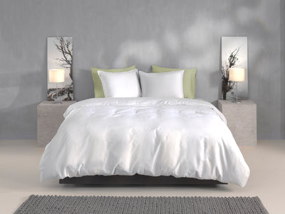 Zohome Dekbedovertrek Percalle Crystal-White