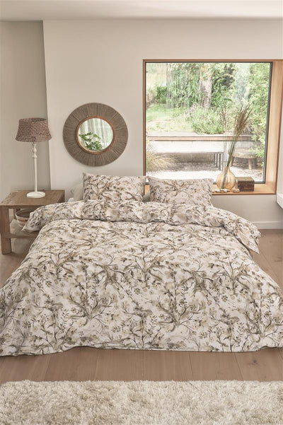 Riviera Maison Dekbedovertrek Blushing Blooms Sand