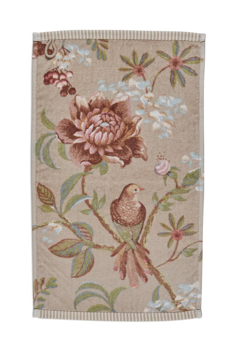 Pip Studio Gastendoekje Secret Garden Khaki
