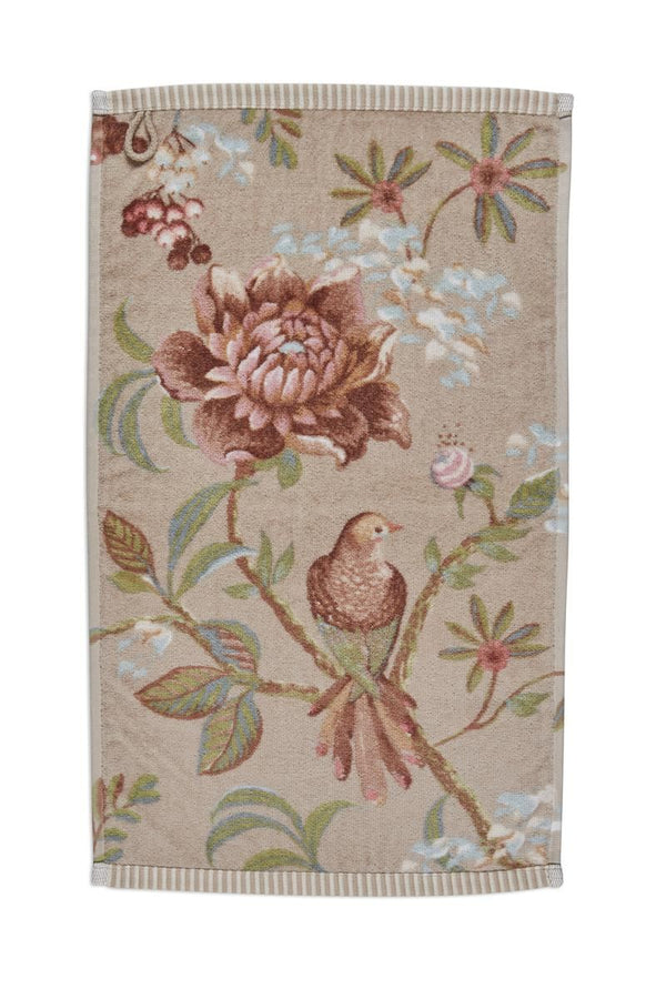 Pip Studio Gastendoekje Secret Garden Khaki