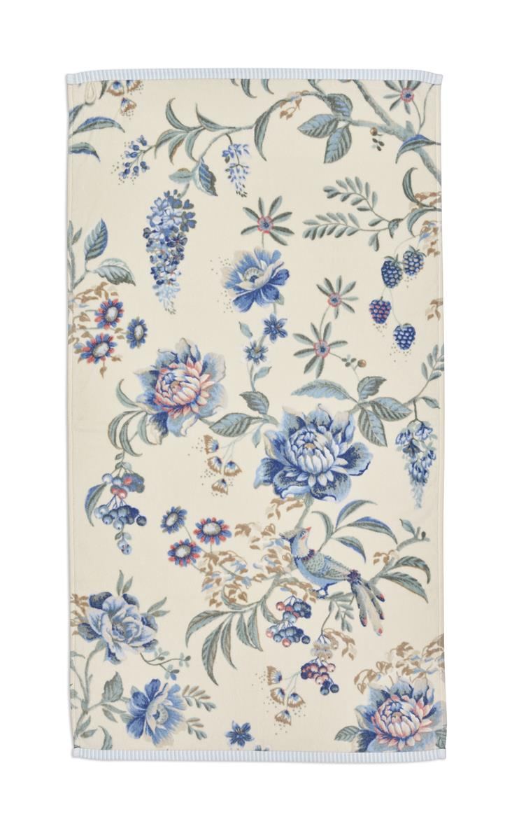 Pip Studio Douchehanddoek Secret Garden WhiteBlue
