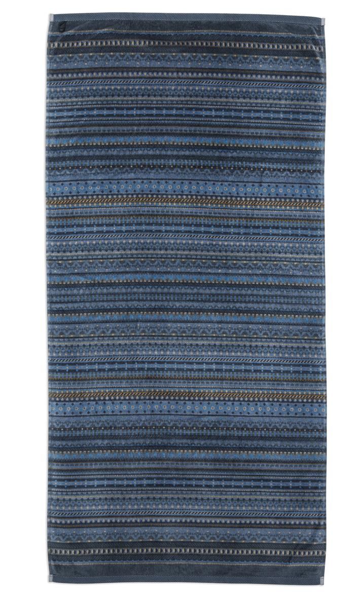 Pip Studio Badhanddoek Geometric Print Dark Blue