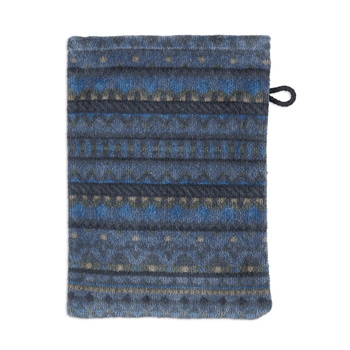 Pip Studio Washandje Geometric Print Dark Blue
